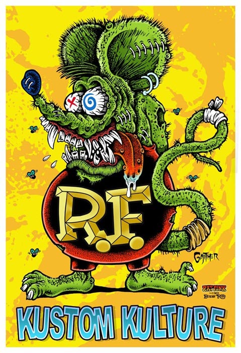Jeff Gaither "Rat Fink Kustom Kulture" Limited Edition Art Print