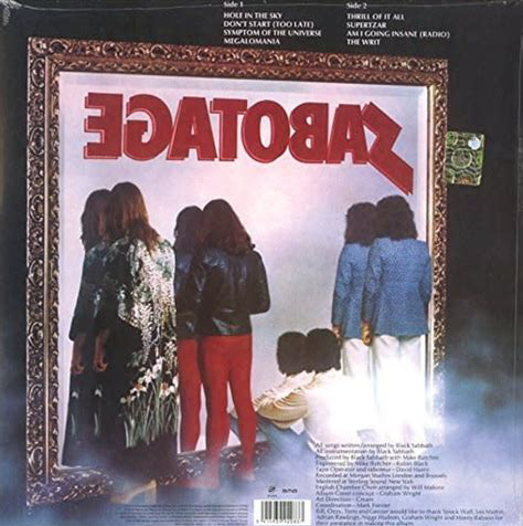Black Sabbath - Sabotage Gatefold Vinyl 12"