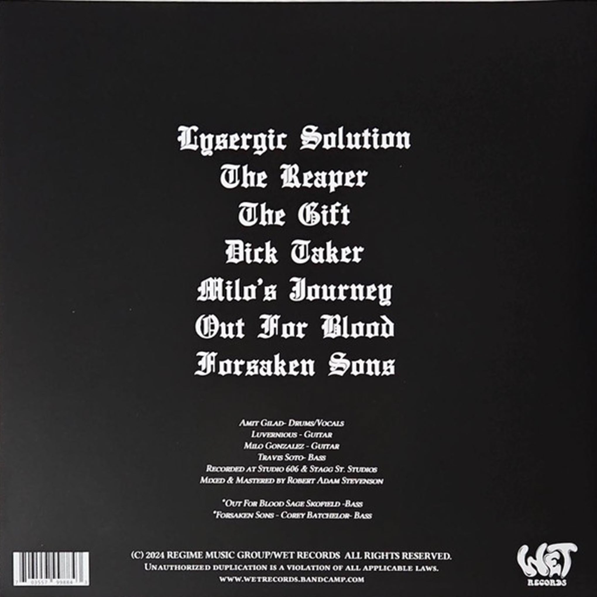 Doomboyz - Evil Riffs From Los Angeles Limited Vinyl 12" "Out For Blood" Edition