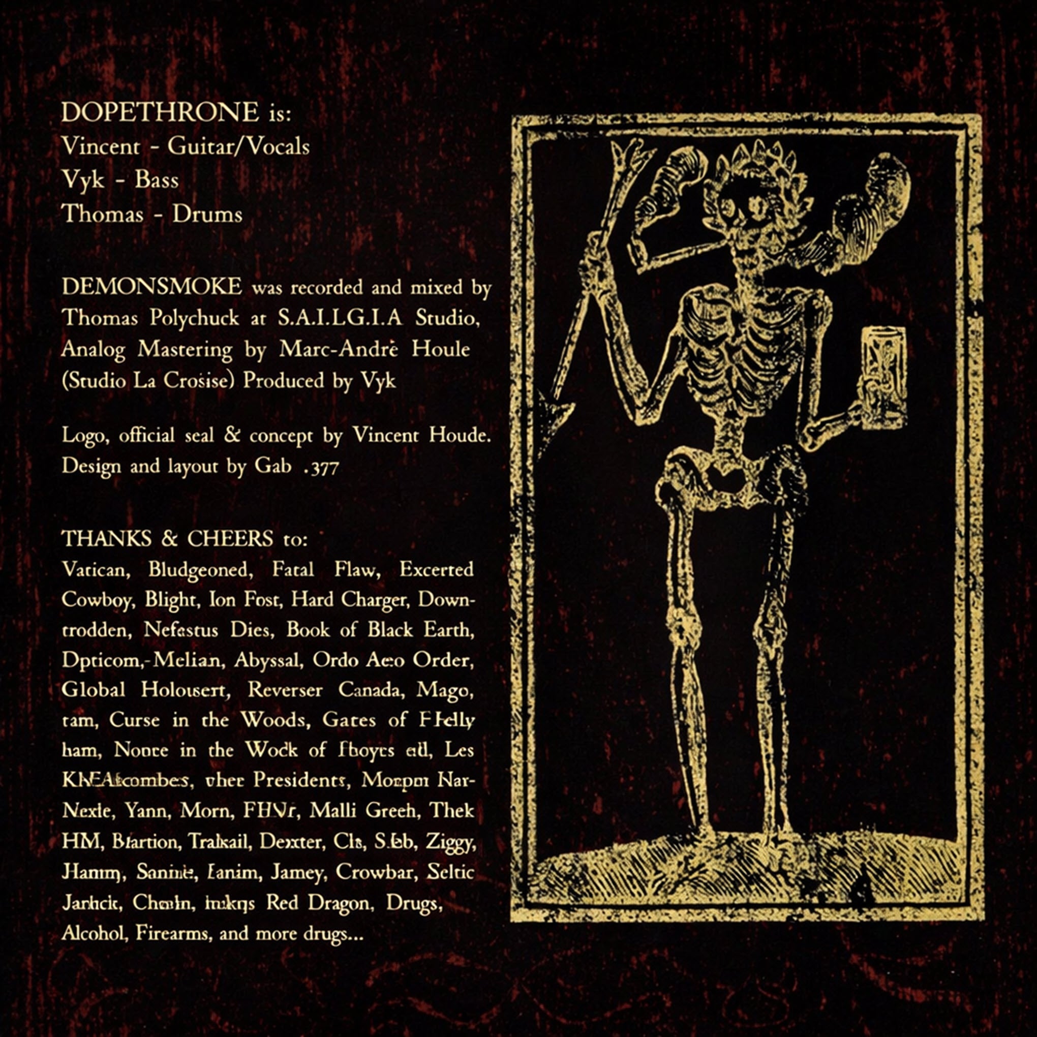 Dopethrone - Demonsmoke | Limited Edition Colored Vinyl LP