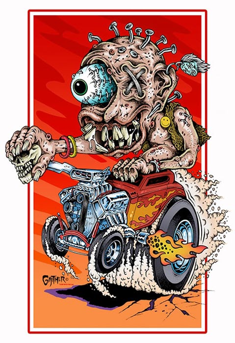 Jeff Gaither "Rat Rod Ripper" Limited Edition Art Print