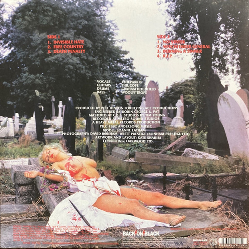 Witchfinder General - Death Penalty Limited Edition Red Vinyl 12" LP - Import