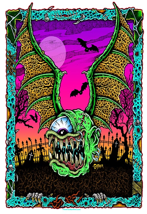 Jeff Gaither "Flying Head" Limited Edition Art Print